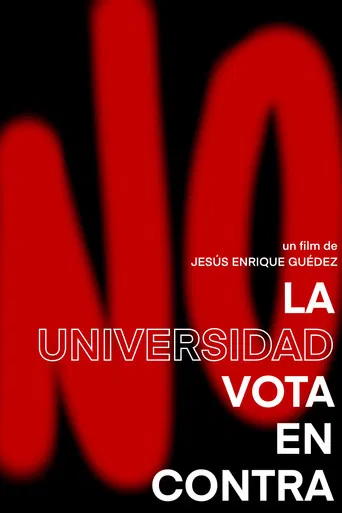 La universidad vota en contra poster