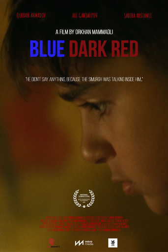 Blue Dark Red poster
