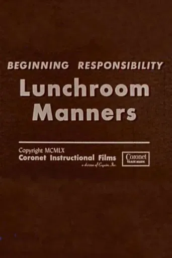 Lunchroom Manners poster