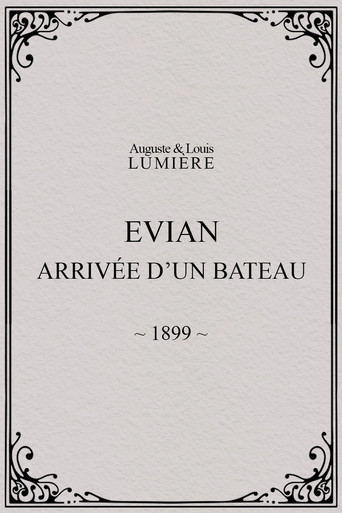 Evian : arrivée d’un bateau poster