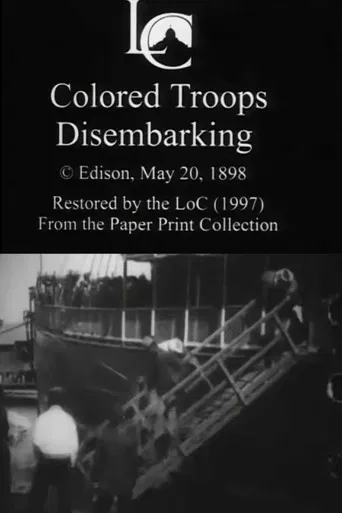 Colored Troops Disembarking poster