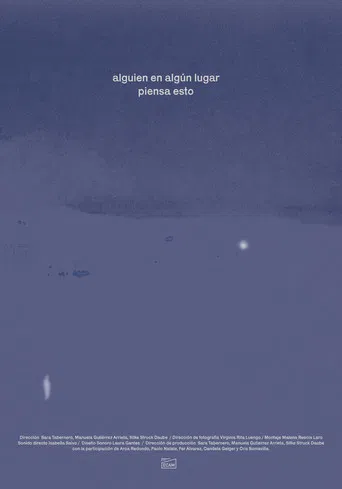 Alguien, en algún lugar, piensa esto poster