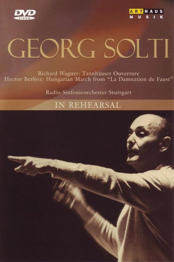 Georg Solti: In Rehearsal poster