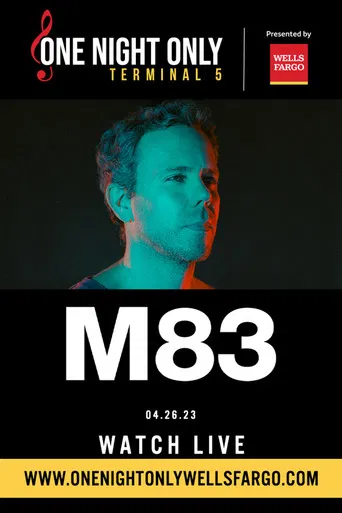 M83 - Live at Terminal 5 NYC poster
