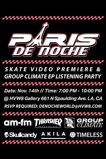 Paris De Noche poster