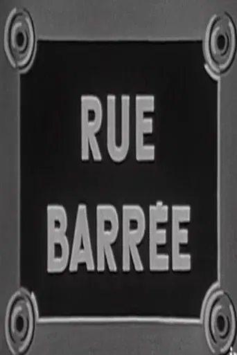 Rue barrée poster