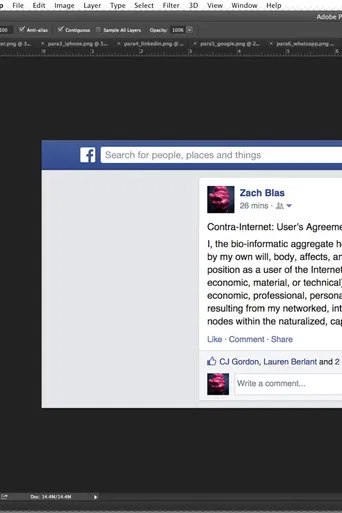 Contra-Internet Inversion Practice #2: Social Media Exodus (Call and Response) poster