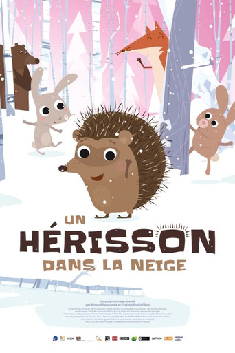 Un hérisson dans la neige poster