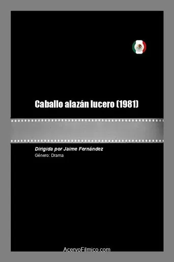 Caballo alazán lucero poster