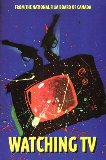 Watching TV poster
