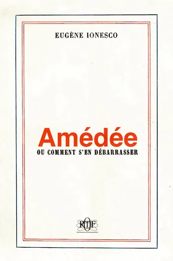 Amédée ou comment s'en débarrasser poster