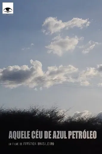Aquele céu de azul petróleo poster