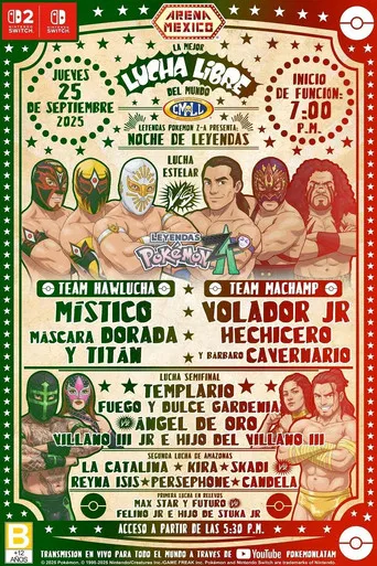 CMLL x Pokémon Legends: Z-A poster