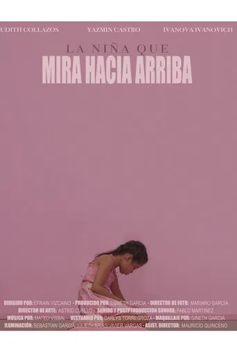 La niña que mira hacia arriba poster