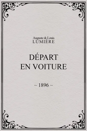 Départ en voiture poster