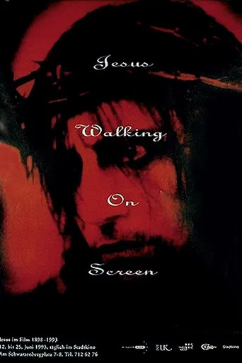 Jesus Walking on Screen poster