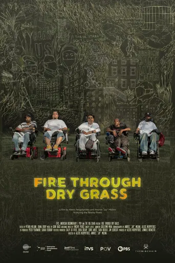 Fire Through Dry Grass poster
