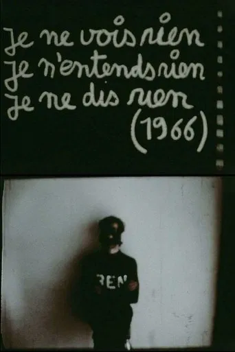Je ne vois rien, je n'entends rien, je ne dis rien poster