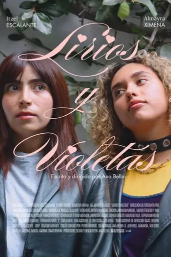 Lirios y violetas poster