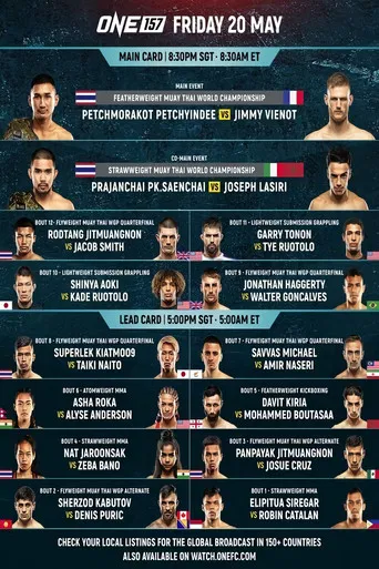 ONE Championship 157: Petchmorakot vs. Vienot poster