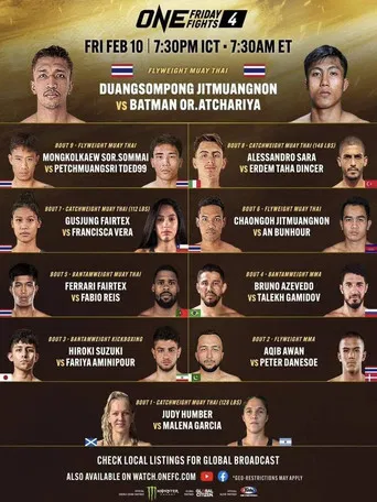 ONE Friday Fights 4: Duangsompong vs. Batman poster