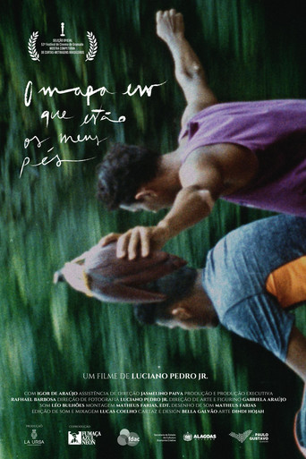 The map my feet are on poster