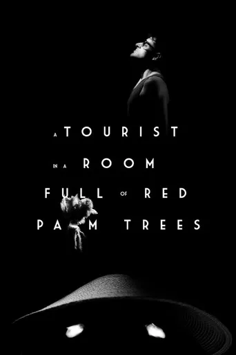 A Tourist in a Room Full of Red Palm Trees poster