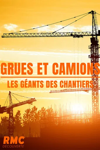Grues et camions, géants des chantiers poster