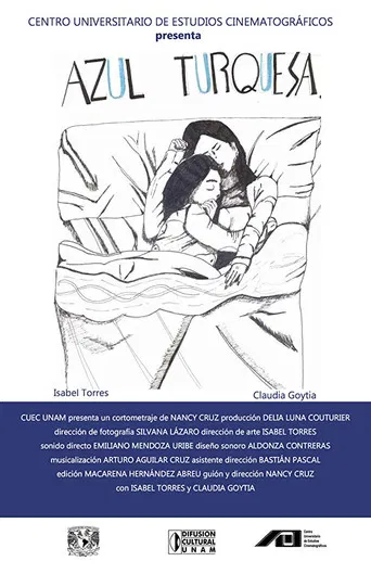 Azul turquesa poster