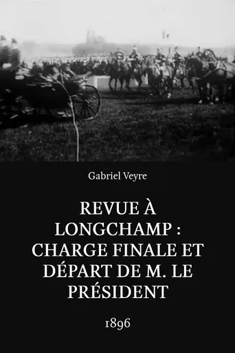 Revue à Longchamp: charge finale et départ de M. le Président poster