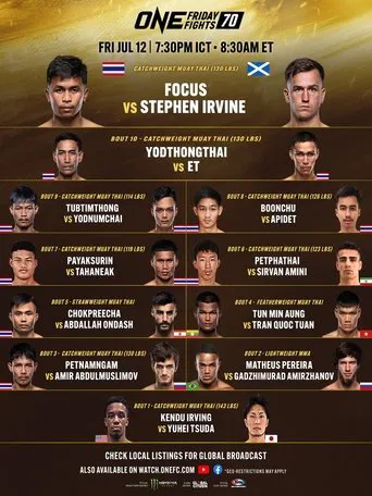 ONE Friday Fights 70: Focus vs. Irvine poster