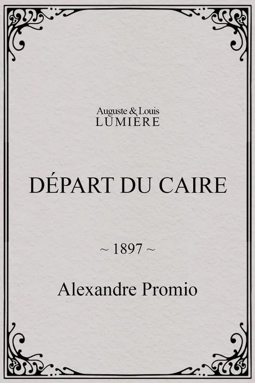 Départ du Caire poster