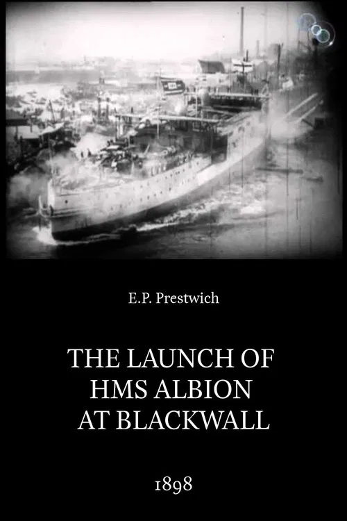 The Launch of HMS Albion at Blackwall poster