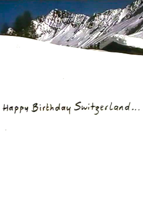 Happy Birthday Switzerland poster