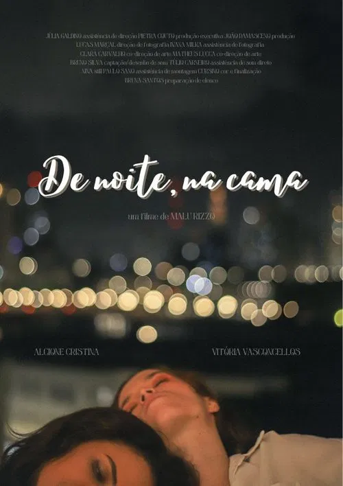 De noite, na cama poster