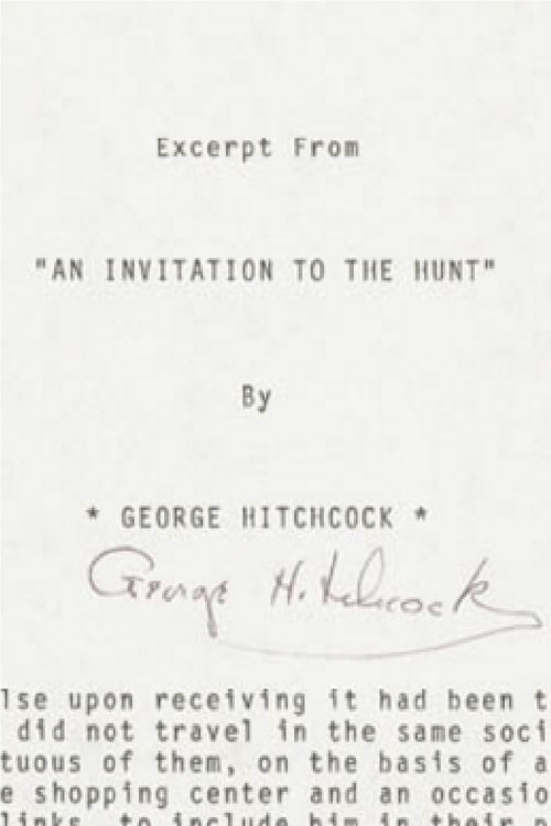 An Invitation to the Hunt poster