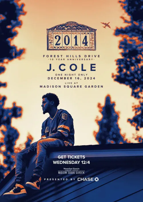 2014 Forest Hills Drive 10th Anniversary Show Live at Madison Square Garden poster