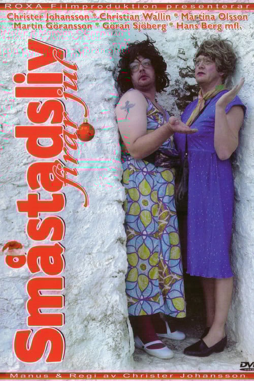 Småstadsliv firar jul poster