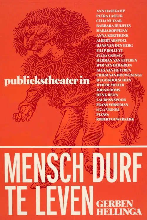Mensch Durf Te Leven poster
