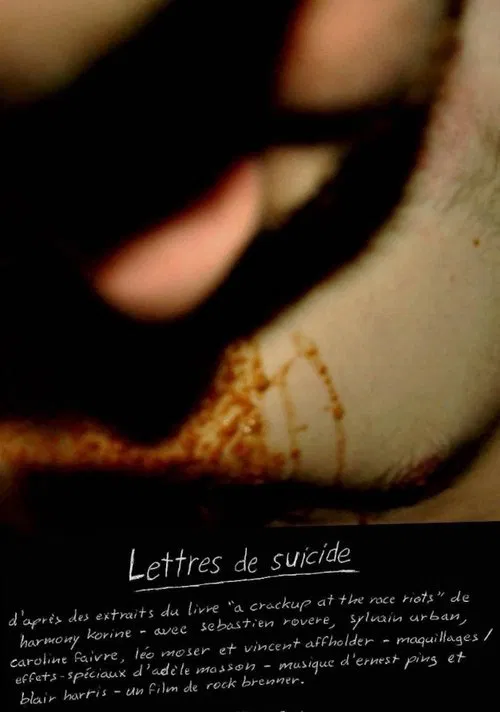 Lettres de suicide poster