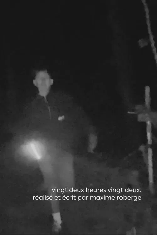 vingt deux heures vingt deux. poster