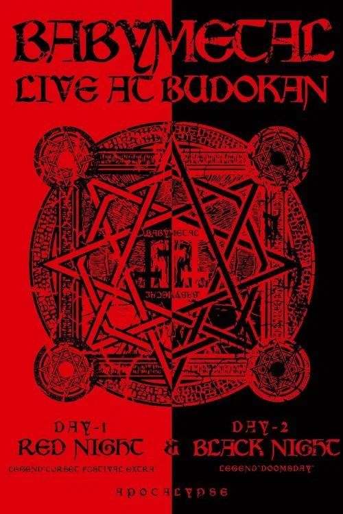 BABYMETAL - Live at Budokan ~Red Night & Black Night Apocalypse~ poster