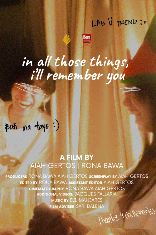 In All Those Things I'll Remember You poster