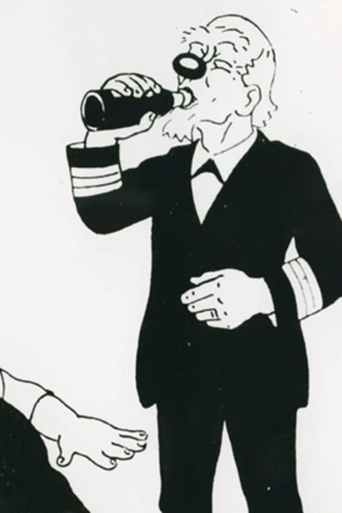 Kapten Grogg och fru poster