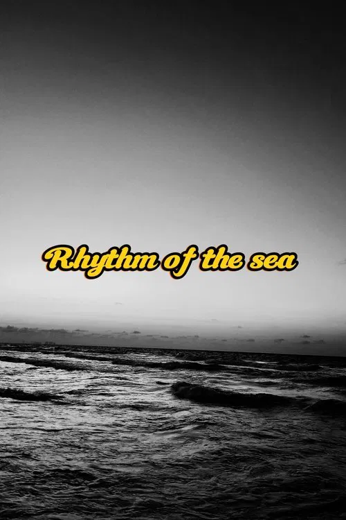 Rhythm of the sea (monochrome version) poster