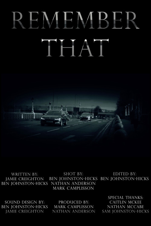 Remember That poster