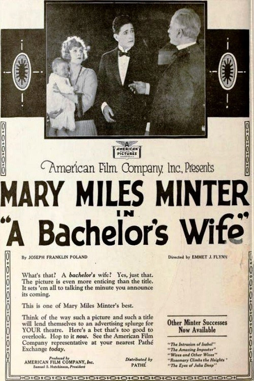 A Bachelor's Wife poster
