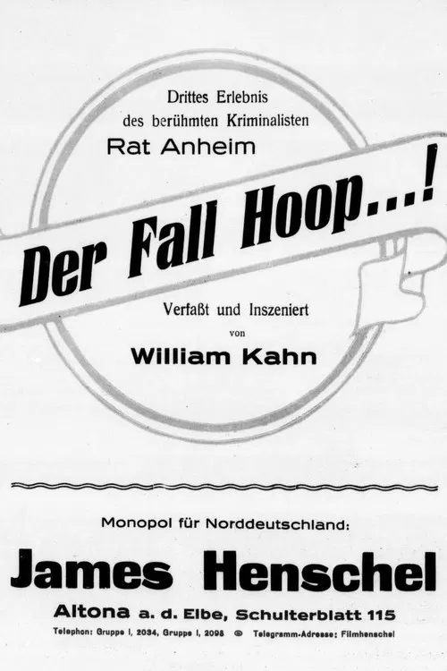 Der Fall Hoop...! poster