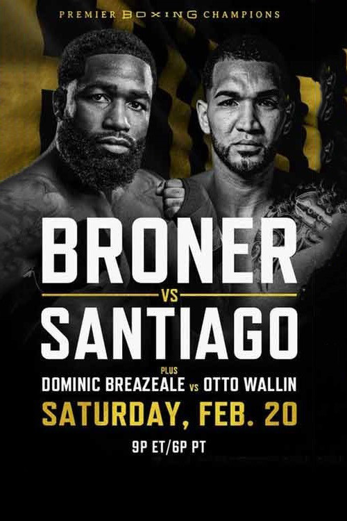 Adrien Broner vs. Jovanie Santiago poster