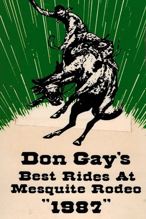 Don Gay's Best Rides At Mesquite Rodeo 1987 poster